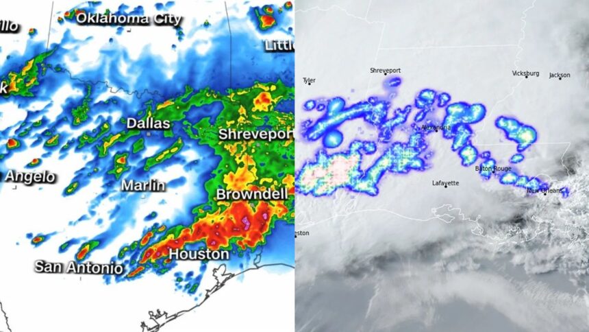 storms hitting Houston